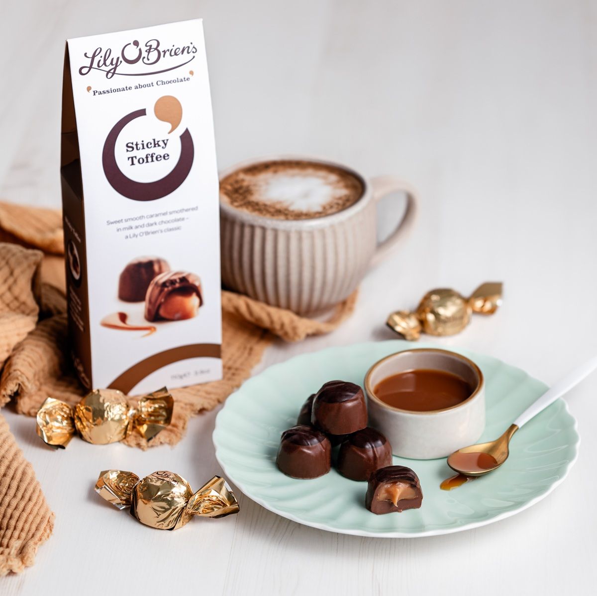 Sticky Toffee Pouch, 110g | Lily O'Brien's