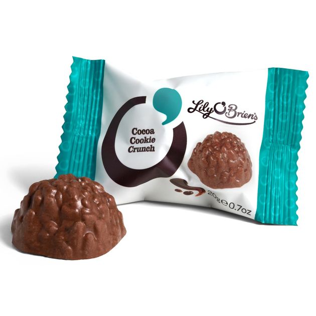 Cocoa Cookie Crunch, 20g. 200 Chocolates, 4kg.