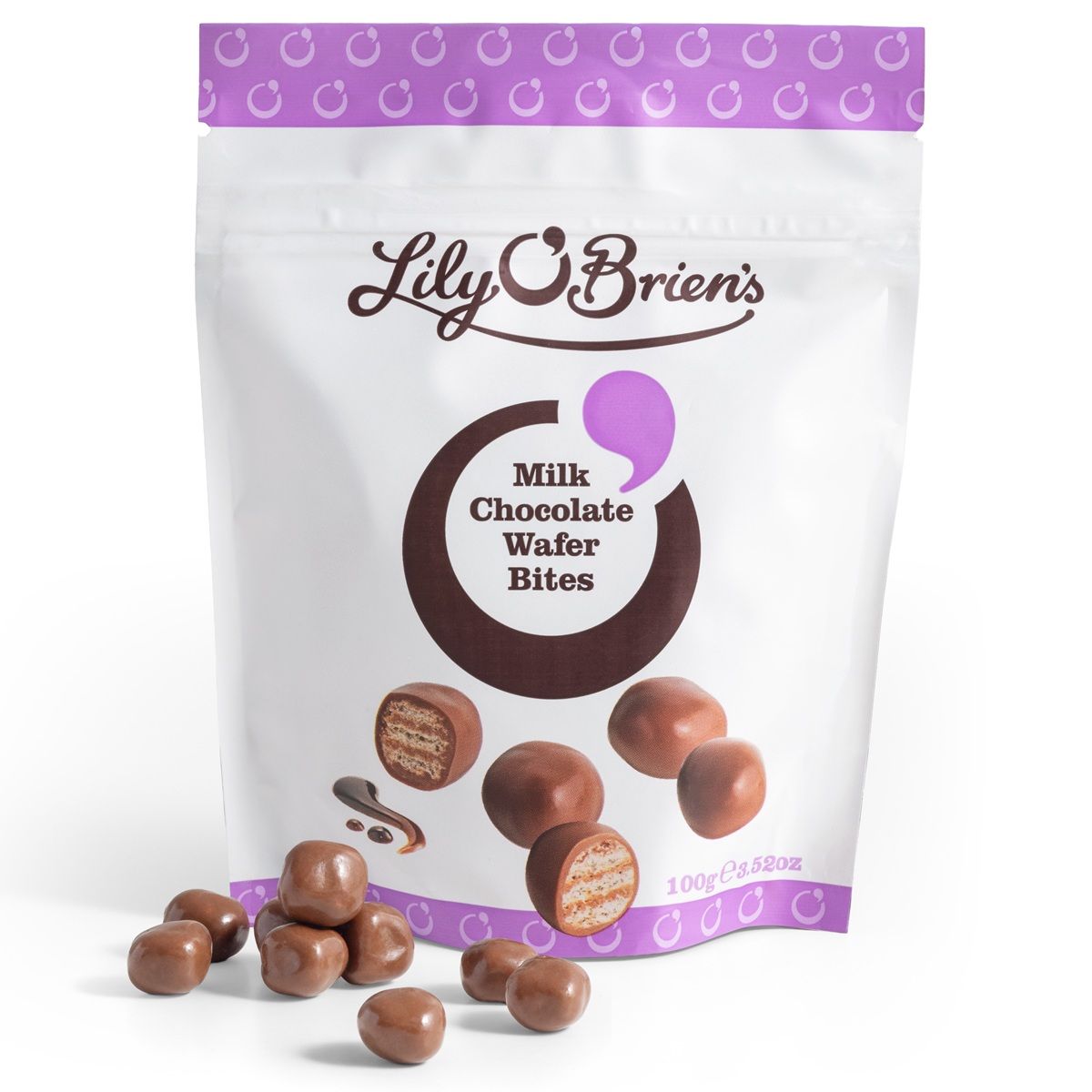 Milk Chocolate Wafer Bites, 100g 