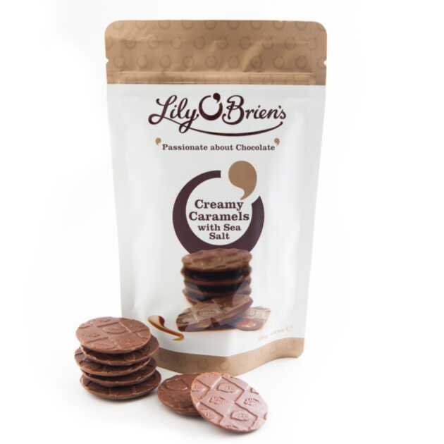 Lily O'Brien's Creamy Caramels with Sea Salt, 126g Sharing Pouch by Lily O'Brien's Chocolates