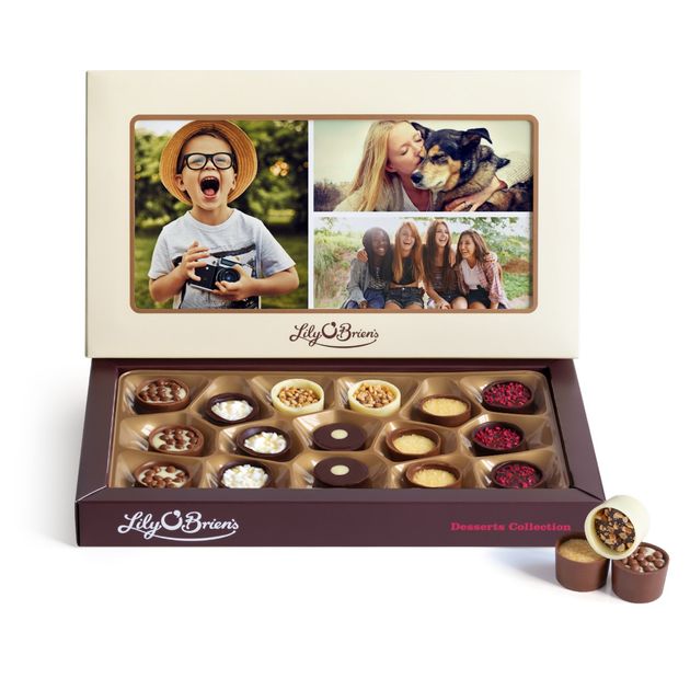 Lily O'Briens Chocolate Personalised Photo Box, 16 Chocolates