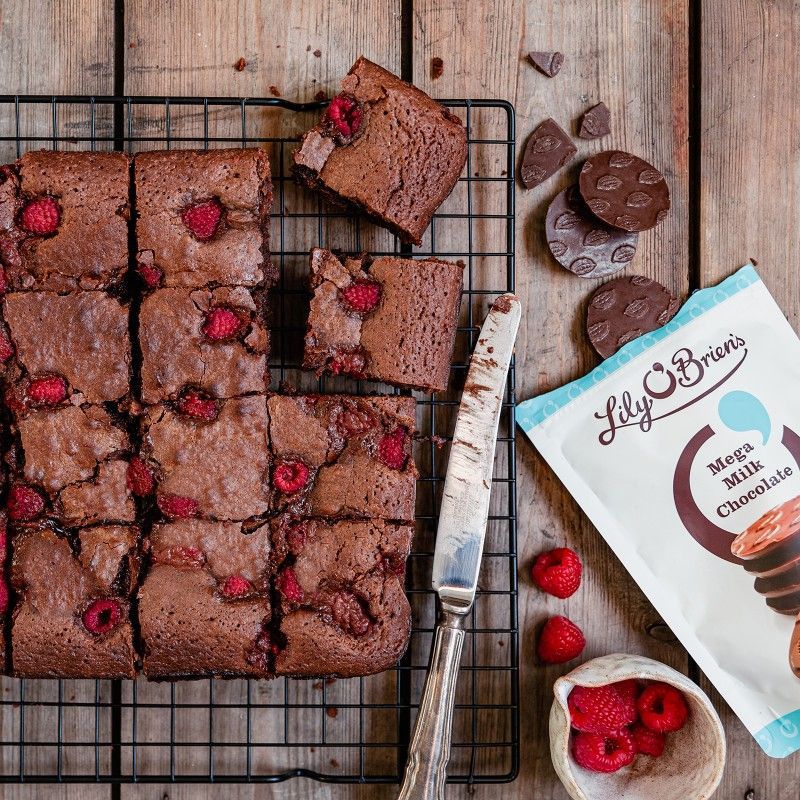 Recipe: Mega Milk Chocolate & Raspberry Brownies 