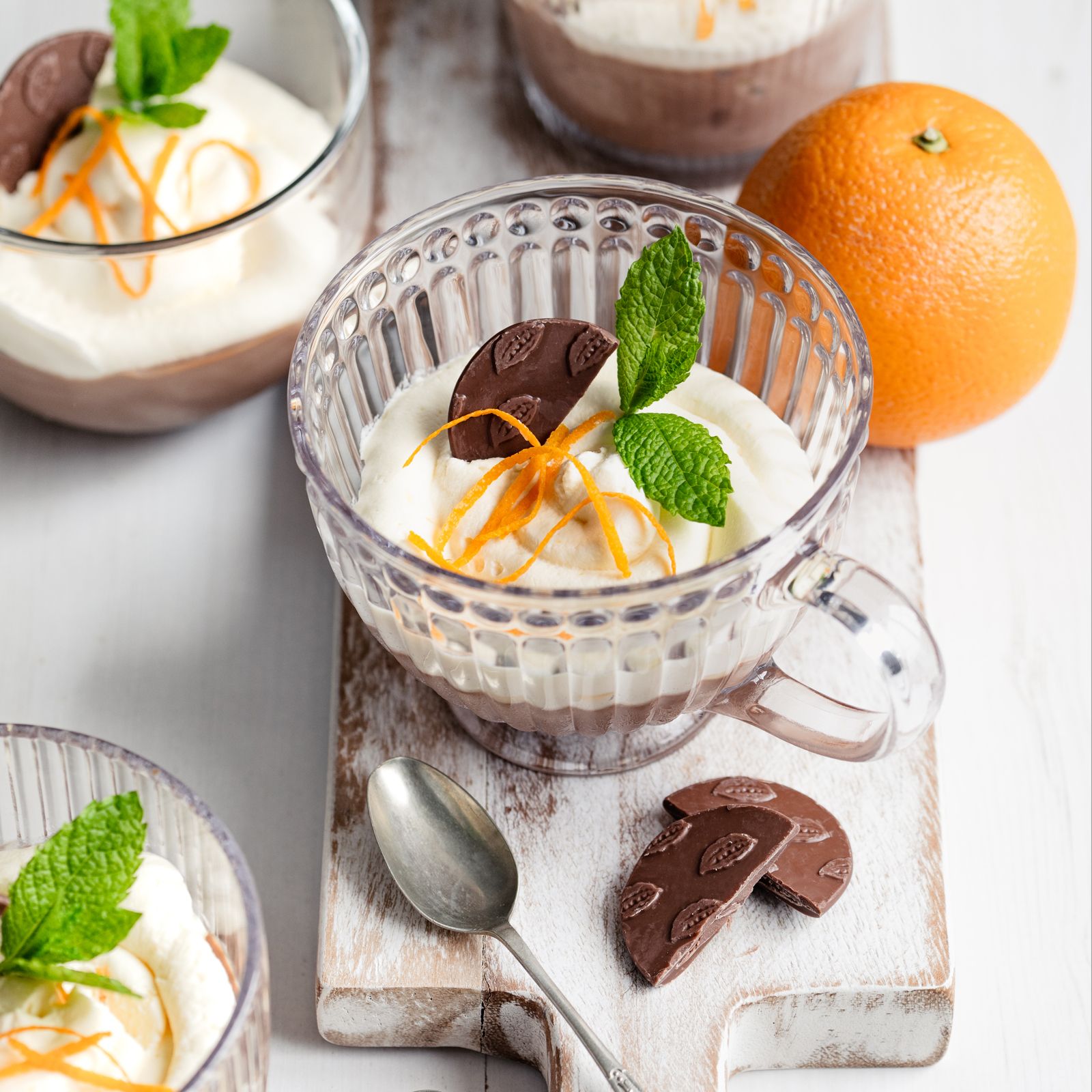 Chocolate Orange and Lemon Mousse Dessert Cups Recipe